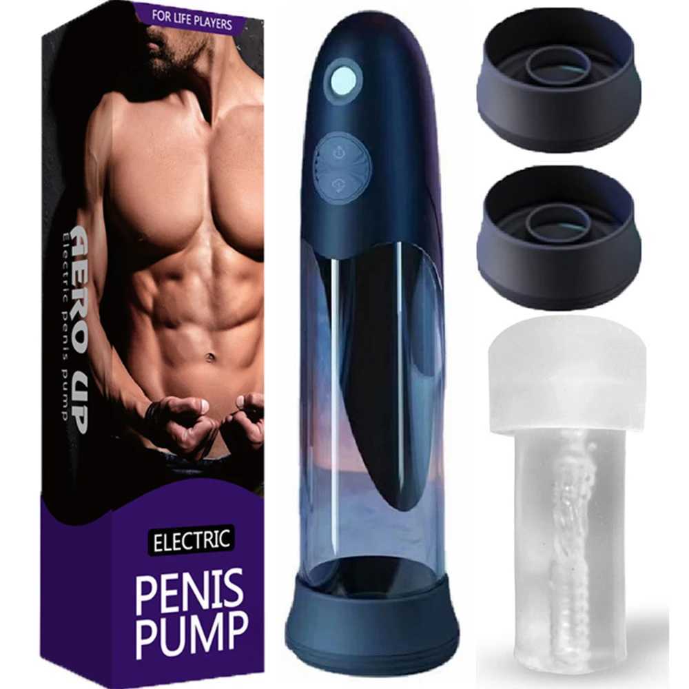 Electric Penis Extender Enlarger Pump - Adult Toys Penis Enlargement Extend Vacuum Pussy Pumps Male Masturbator Sex Toys for Men W250618