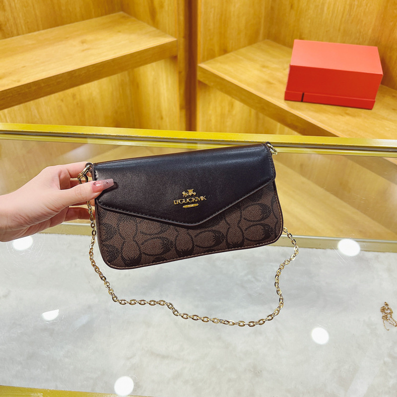 Free shipping designer 2025 new printed envelope bag shoulder bag fashionable small bag women's high-end single shoulder crossbody bag