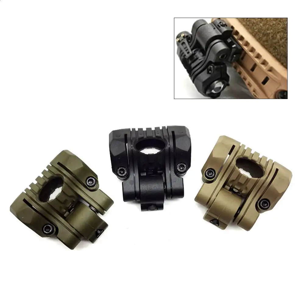 Helmet Special Lighting Flashlight Support Tactical Quick Release Clamp Adaptor Outdoor Sports Cycling Headlight Holder y250611