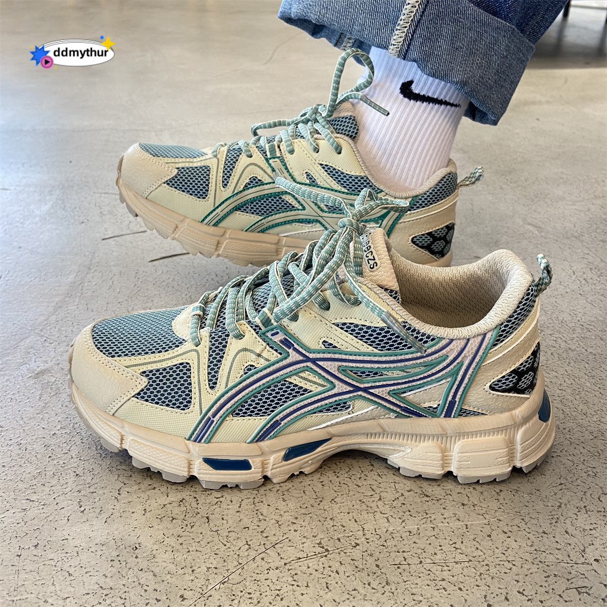 2024 New Women's Versatile Thick-Soled Dad Sneakers Mesh Breathable Running Casual Shoes for Summer ddmythur