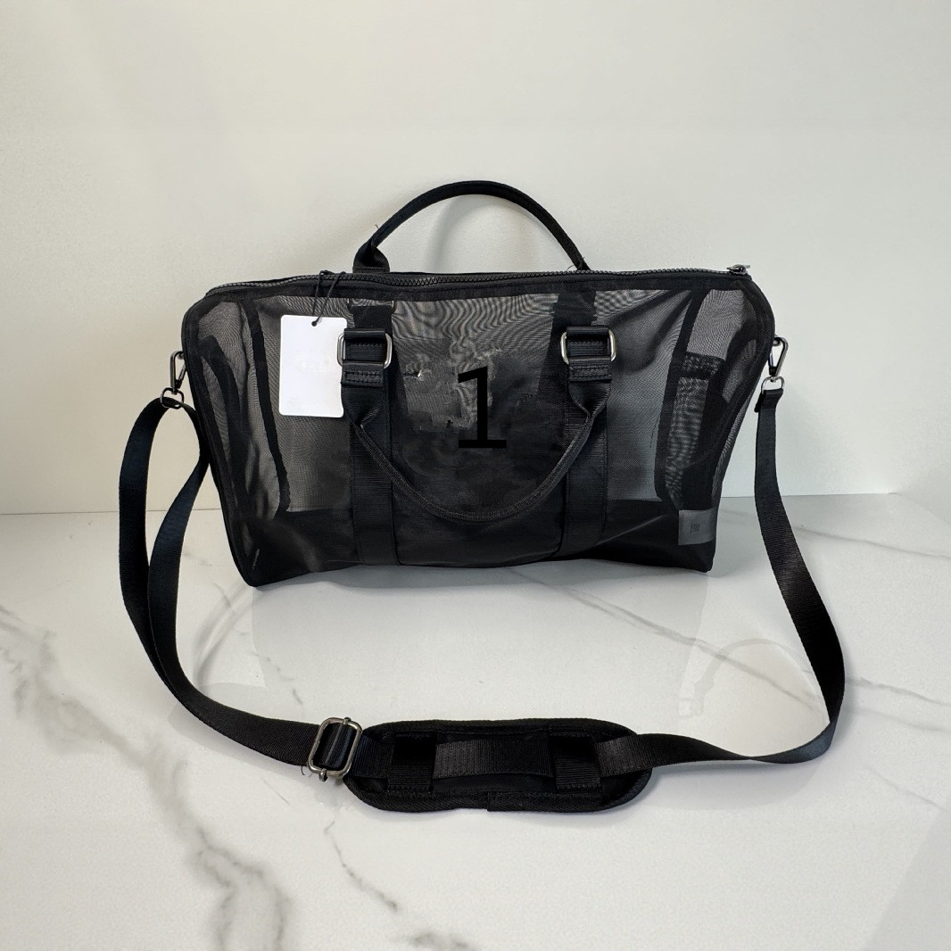 Mini Hollow Out Portable Net Bag Single Shoulder Cross Bag Net Zipper Mobile Phone Bag Wear Resistant