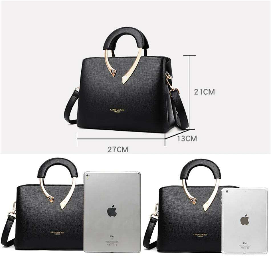GENUINE VANDERWAH High Quality Pu Leather Casual Tote Handbags Designer Shoulder Crossbody Bags for Women 2025