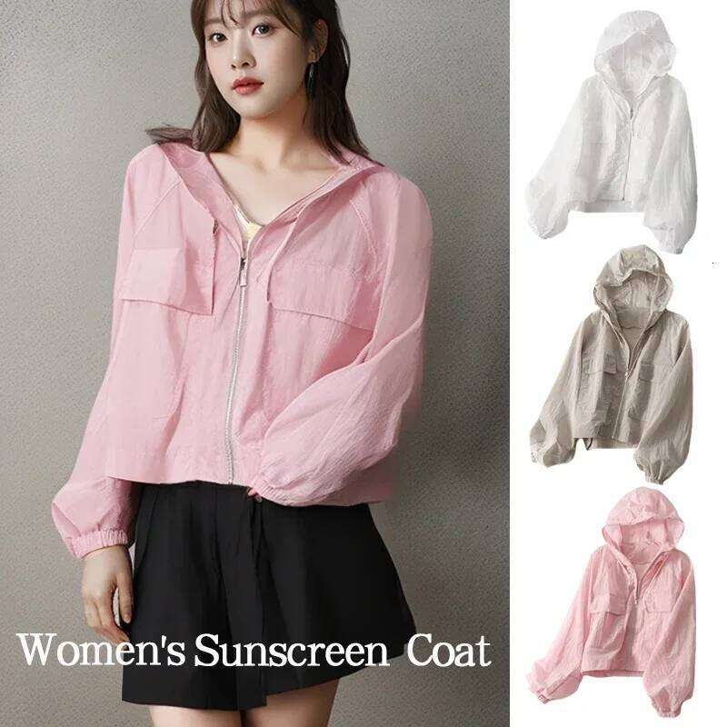 Hoodies Women, Lightweight and Breathable Sunwear, Summer New Loose Fit Plus Size Casual Sweatshirt for Outdoor Sports