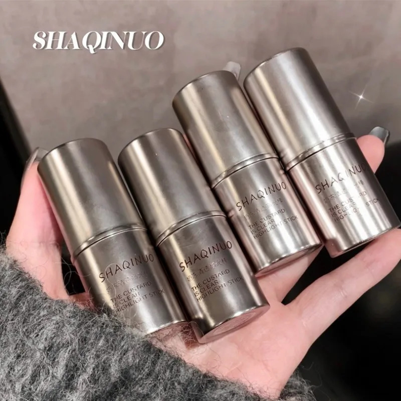 Face Highlight Stick Natural Brighten Moist Highlight Pudding Clear Shimmer Stick Water Shine Gel Highlight Pen Blush for Women 250618