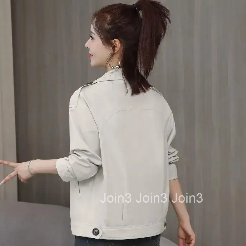 Womens Windbreaker Jackets Korean Style Suit Collar Female Coat Long Sleeve Pretty Cheap Lined Clothing Promotion Harajuku Sale
