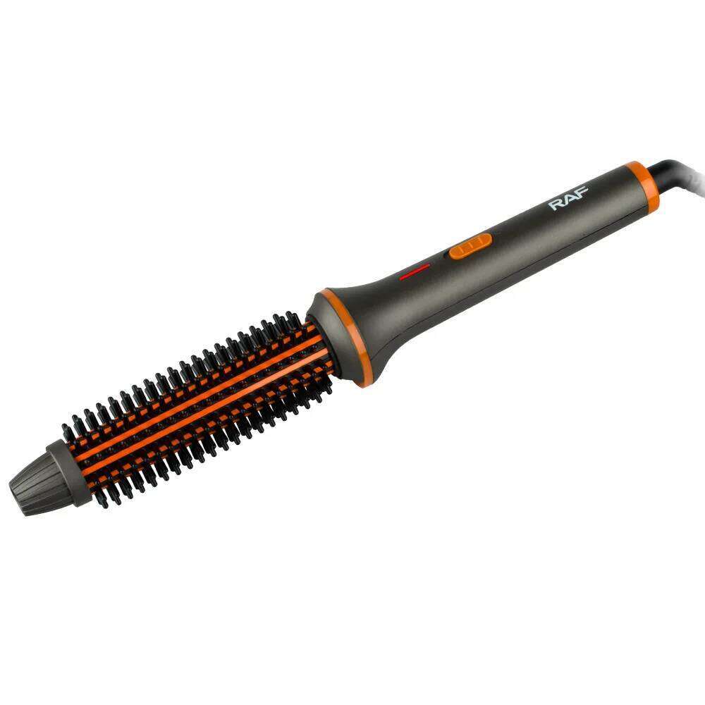 No Damage to Hair Straightening and Dual-purpose Electric Straightener Heated Round Brush Curling Iron