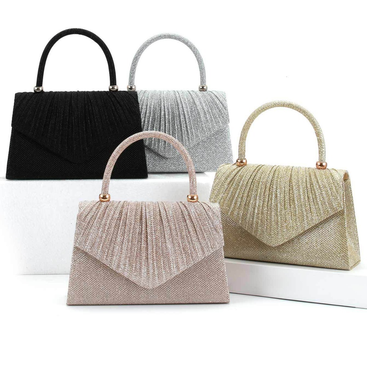 Free Shipping 2025 New Designer Bag High-end All Diamond Women's Evening Dress Handbag Fashionable And High-quality Shopping Bag Solid Color Smal