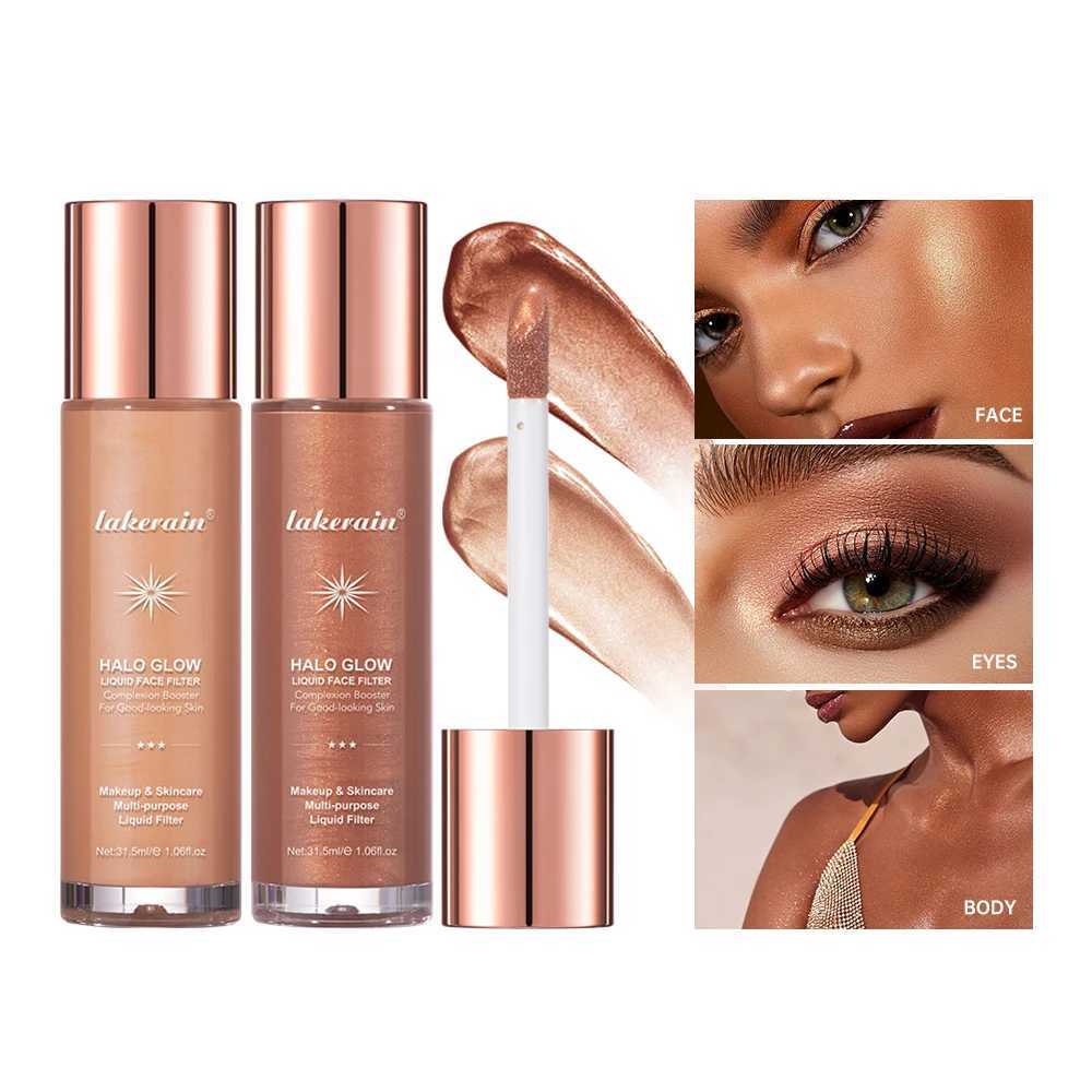 Hello Glow Liquid Filter Liquid Highlighter Face Contouring Pearlescent Makeup Brightener Bronzer Glow Body Face Contour Shimmer XJ250618