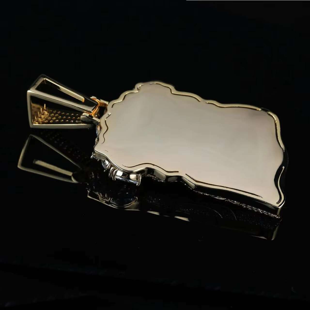Stylish Hip Hop 18K Gold Iced out Jesus Christ Pendant Necklace Moissanite Pendants Charms
