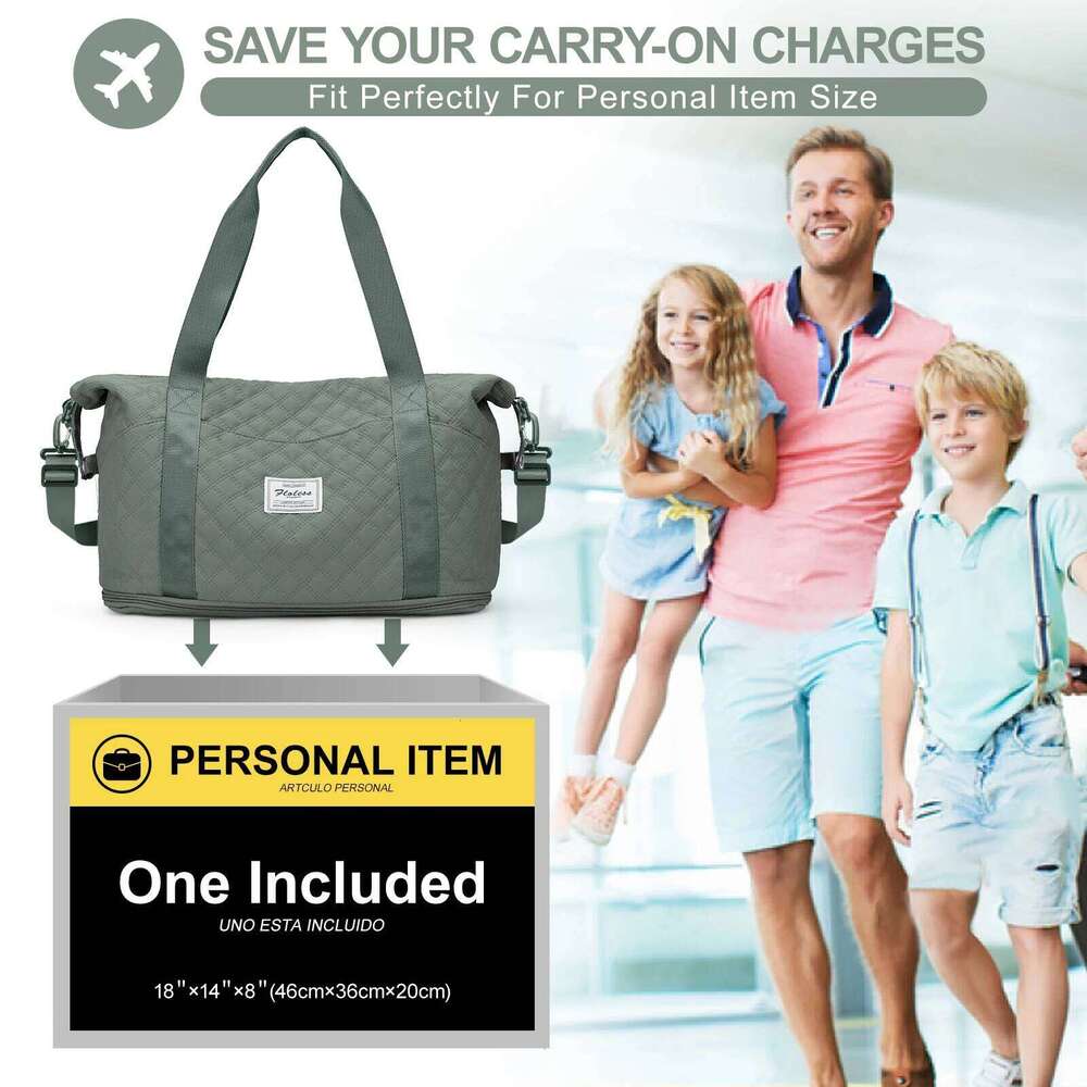 New Short Trip Women, Fashion Portable Travel Bag, Large Capacity Multi-Function Handheld Bag For Delivery, (Green)