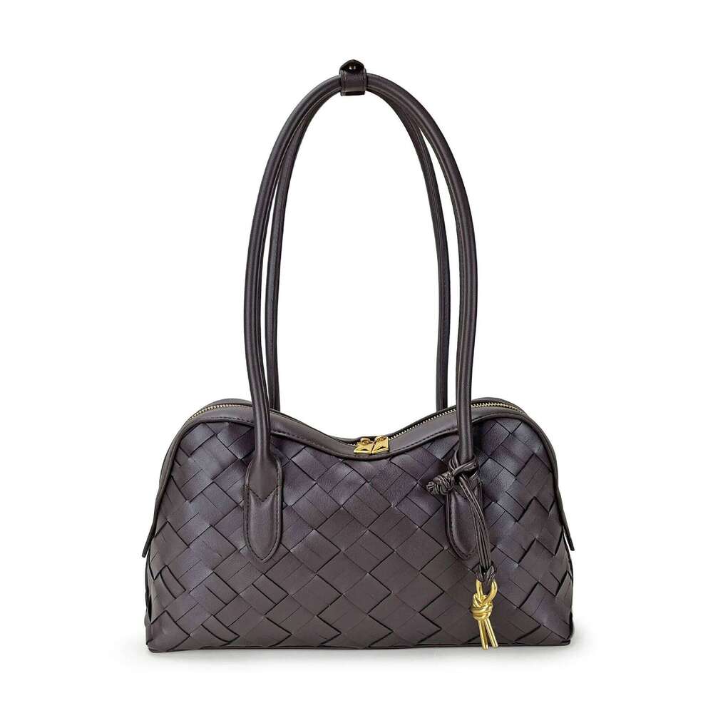 Cowhide Braided Underarm 2025 Summer New Niche Design Genuine Leather Large Capacity Simple Vintage Women's Shoulder Bag