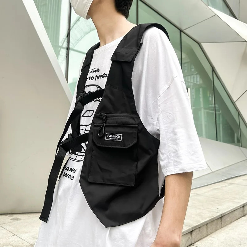 Multi Pockets Outdoor Tactical Techwear Cargo Vest Men Women Motorcycle Sport Punk Hip Hop Waistcoat 250617