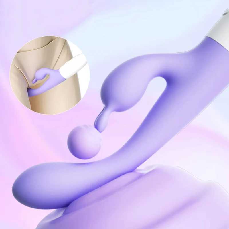 Powerful Double Head Rabbit Vibrators Vagina Clitoris Stimulator G-Spot Massager Sex Toys For Women Female Masturbator Sex Shop XJ250618