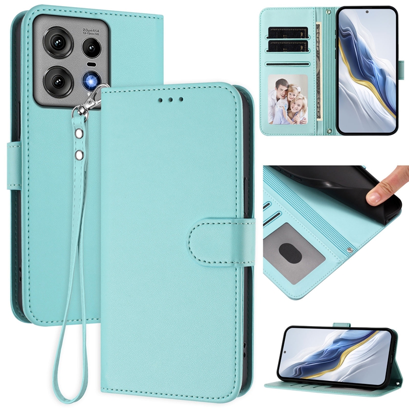 Plain PU Leather Wallet Cases For Moto Edge 60 Pro Stylus 5G 2025 G15 Power G05 E15 G Power Play G75 G55 Credit ID Card Slot Photo Holder Kickstand Bo