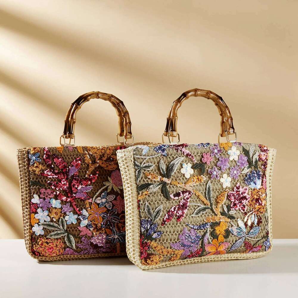 Women's Large Capacity Shoulder Summer Straw Woven Basket Handbag Fashion Female Designer Beach Bag Bali Shopper Tote