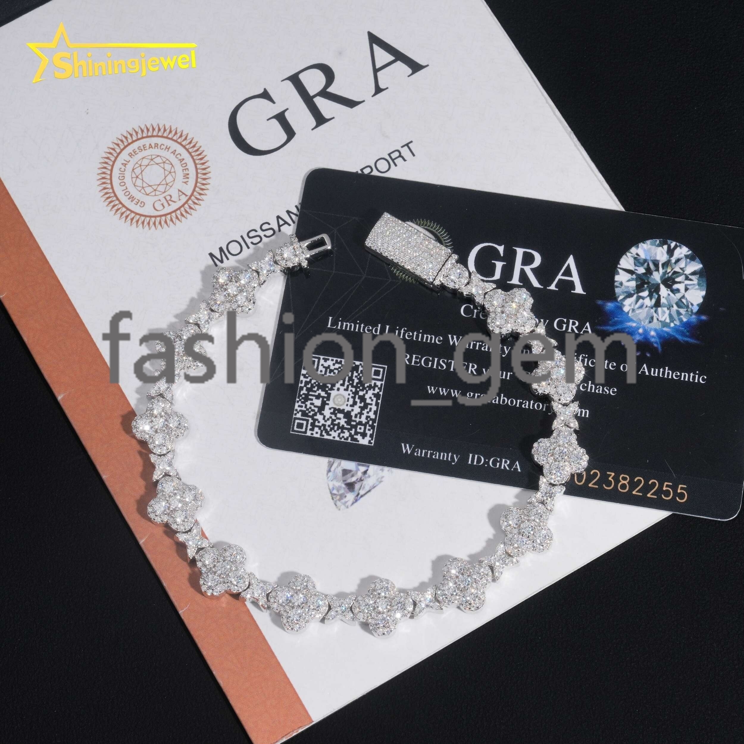 New Arrival Pass Diamond Tester 925 Silver Hip Hop Iced Out Cross Tennis VVS Moissanite Bracelet