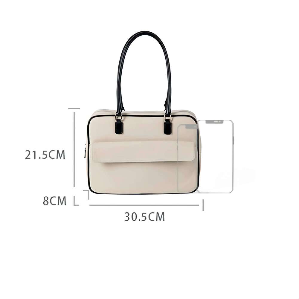 VGOOCI Women's Large Capacity Canvas Handbag Brand Simple Collection Big Boston Tote Fashionable Ladies Shoulder Bag