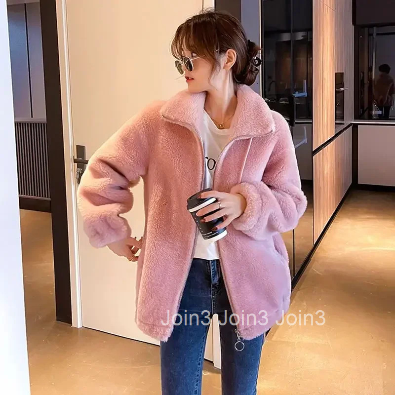 Female Coat Pink Pretty Loose Zip-up Clothing Promotion Elegant Womens Jackets Great Demi-season Offer Youthful Long Sleeve