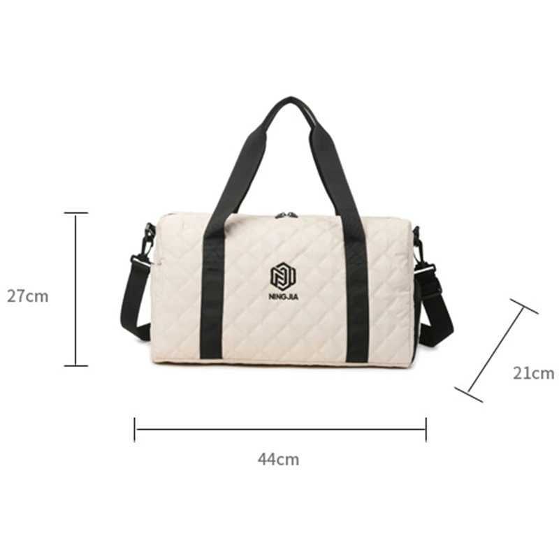 Women Bags Large Capacity Travel Bags Waterproof Tote Handbag Travel Duffle Bags Women Yoga Fitness Bags with Shoe Compartment W250618