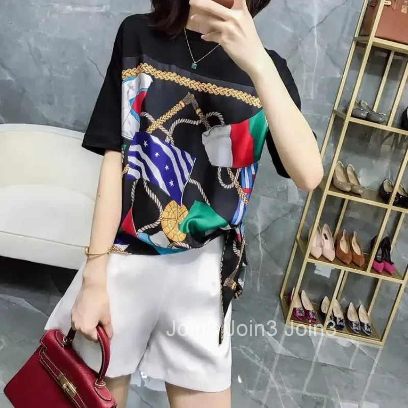 Tops Woman Short Sleeve Cotton Summer Outfit T Shirt for Women Baggy 2025 High Quality Korean Reviews Clothes Clearance Y2k Many