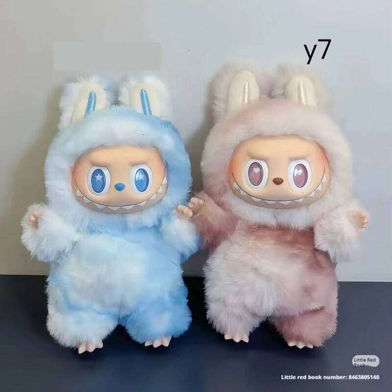 V3 Big Into Energy Series Blind Box The Monsters Vinyl Plush Pendant Face Doll Action Figure Replica Labubu Keychain Gift