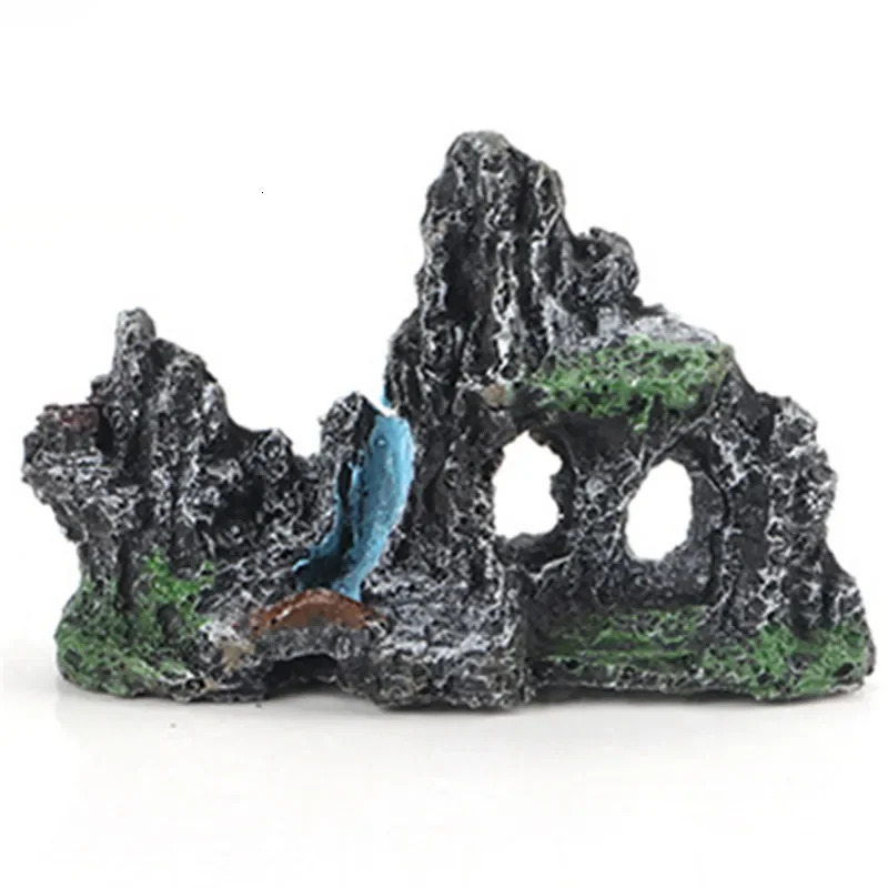 Decorative Rocks Aquarium Decoration Resin Rockery for Fish Tank Decoration Fake Stone Fish Tank Decor Aquarium Decorative Rocks 250613