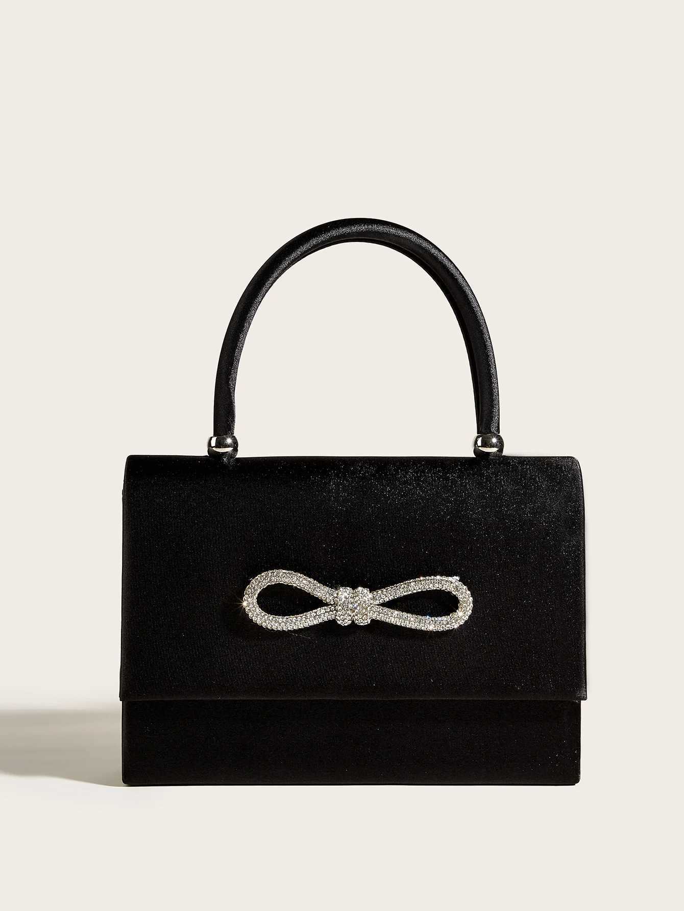 Elegant Bowknot Diamond Clutch Crossbody Shape Evening Bag Party Wedding Banquet Handbag For Women Dinner Bag Shoulder Handbags Z250618