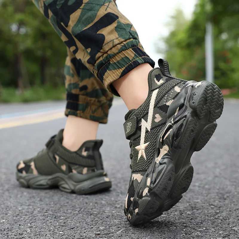 Autumn Spring Brand Children Sports Shoes Girls Non-Slip Outdoor Fashion Sneakers Kids Casual Camouflage Hiking Shoes Z250618