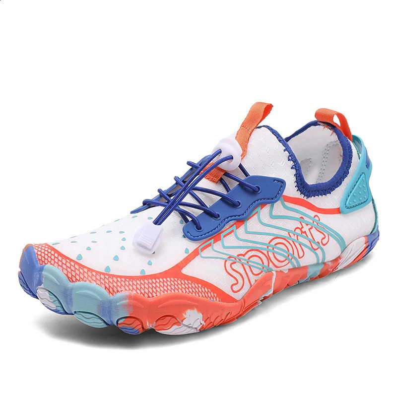 Women Men Aqua Shoes Summer Upstream Wading Water Sports Sneakers Unisex Five Fingers Swimming Surfing Footwear 250612