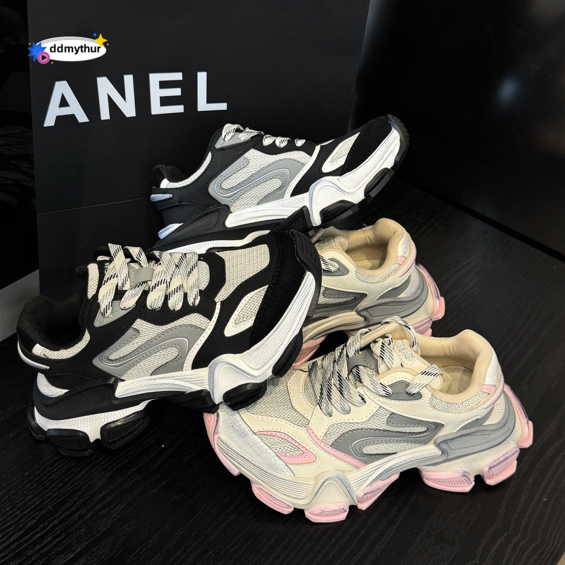 Platform Dad Shoes for Women 2024 Autumn New Korean Style Breathable Versatile Lightweight Non-Slip Casual Sneakers Trendy Student ddmythur