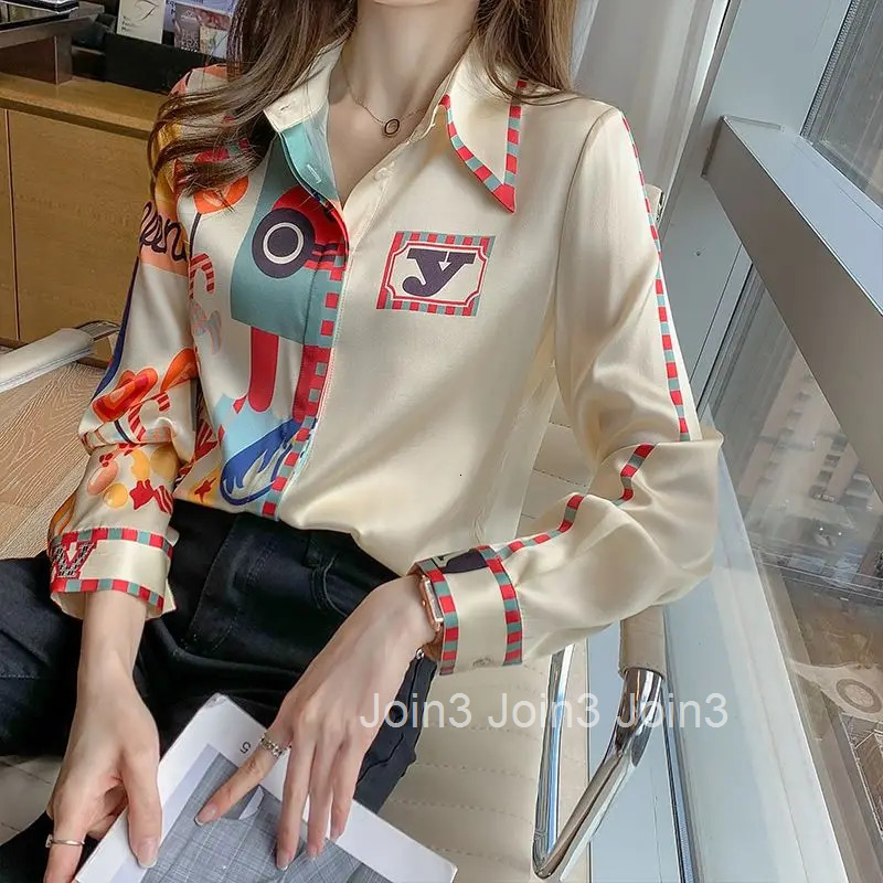 Womens Shirts and Blouses Long Sleeve Clothing Japanese Harajuku Fashion Top for Woman Spring Pattern Chiffon Elegant Youth Y2k