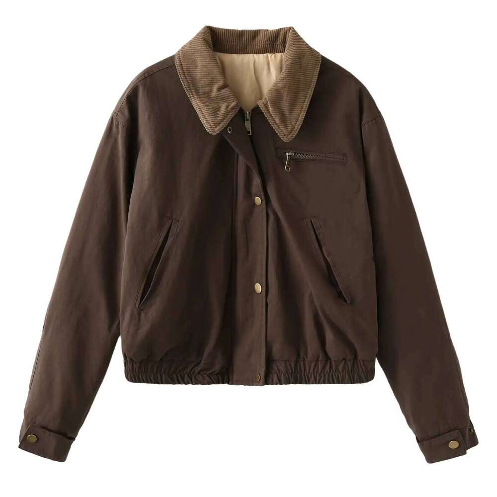 Autumn New Women's Clothing Fashionable Temperament Versatile Casual Maillard Outfit With Cotton Jacket