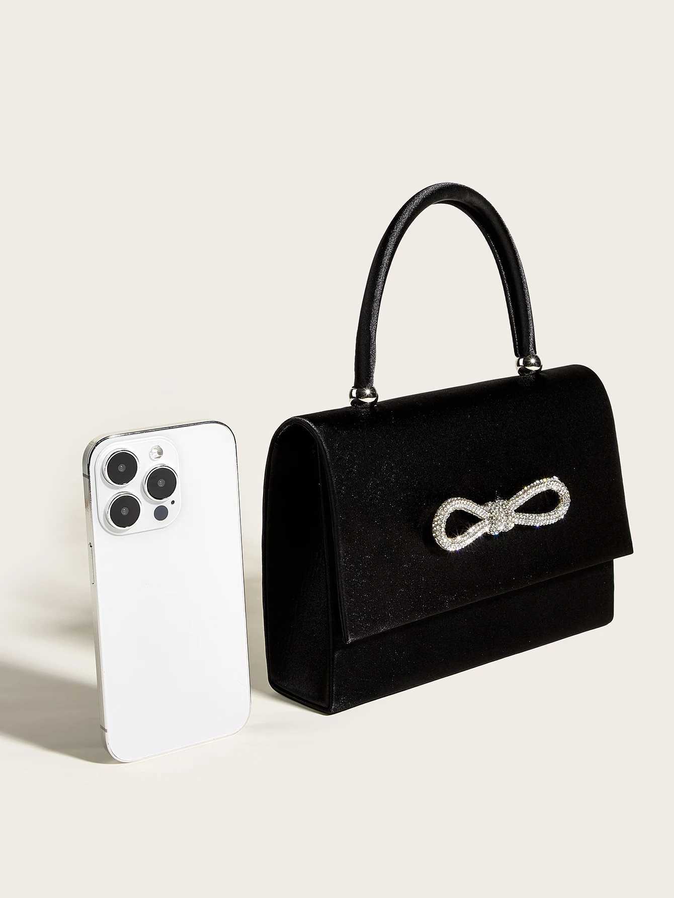 Elegant Bowknot Diamond Clutch Crossbody Shape Evening Bag Party Wedding Banquet Handbag For Women Dinner Bag Shoulder Handbags Z250618