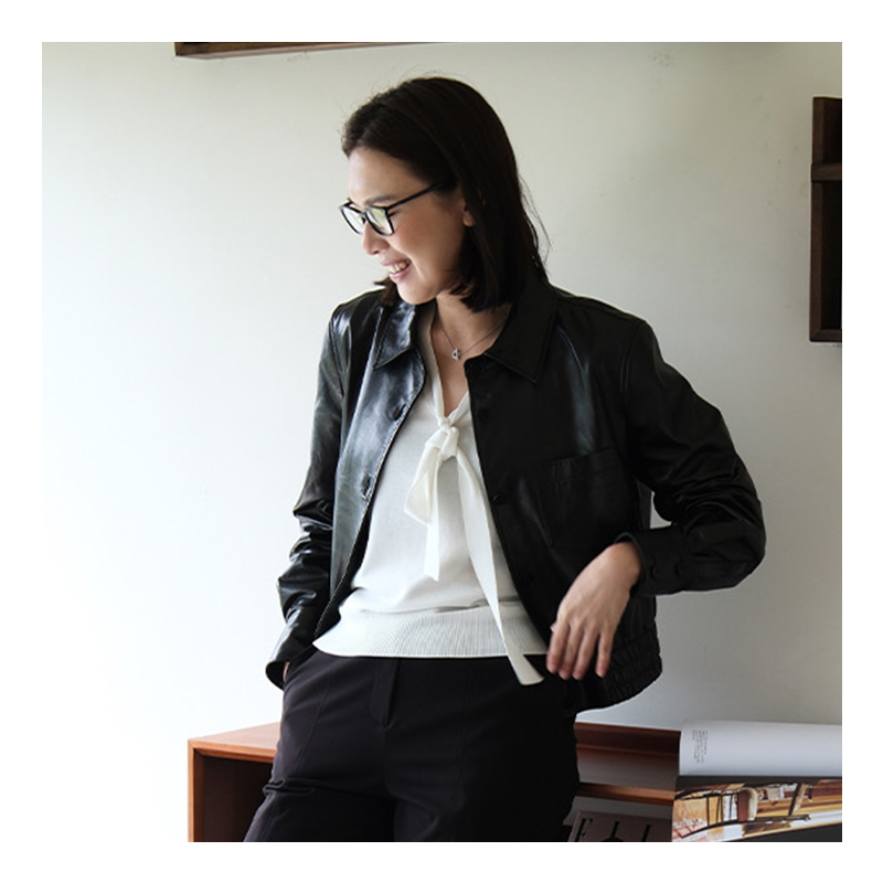 Chic Cross-Border Leather Coat for Her Stylish Outerwear Tailored Just For You
