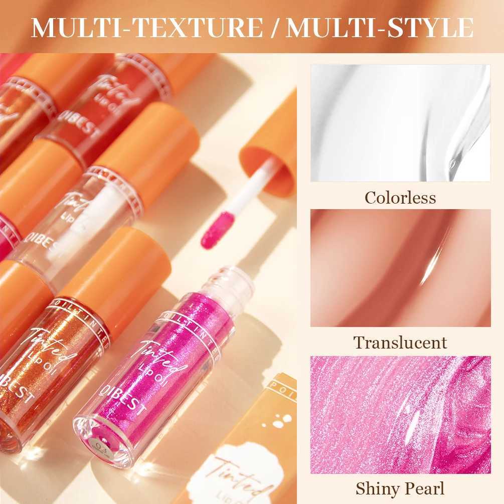 QIBEST Fruit Lip Tint Long Lasting Liquid Lipstick Moisturizing Crystal Jelly Lip Oil Plumping Water Lip Gloss Makeup For Lips XJ250618