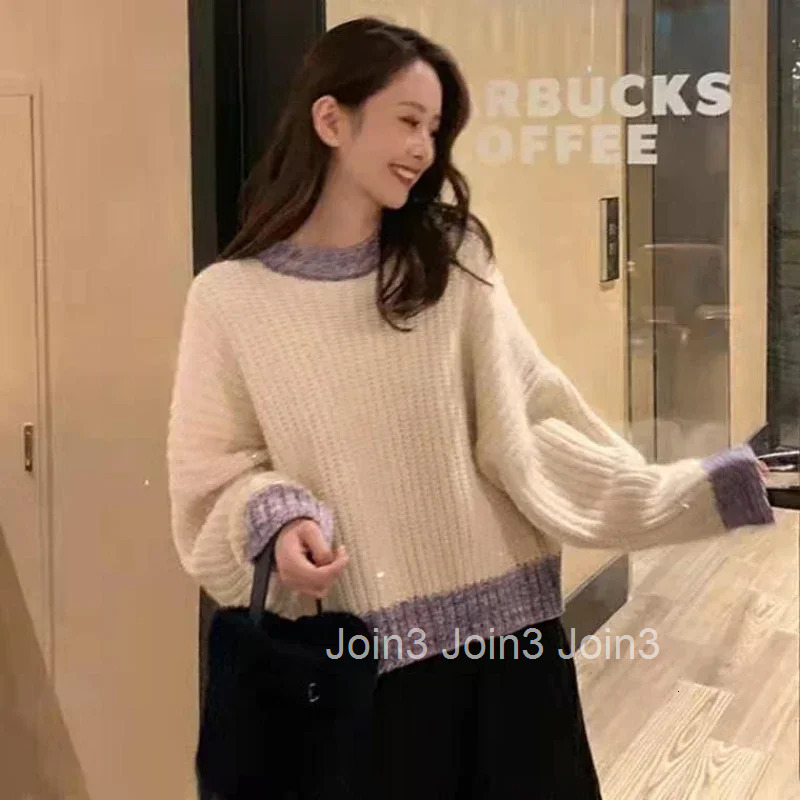 Womens Sweater Black Round O Neck Knit Tops For Woman Pullovers Cheap And Stylish Offers Clothes Harajuku Fashion Korean