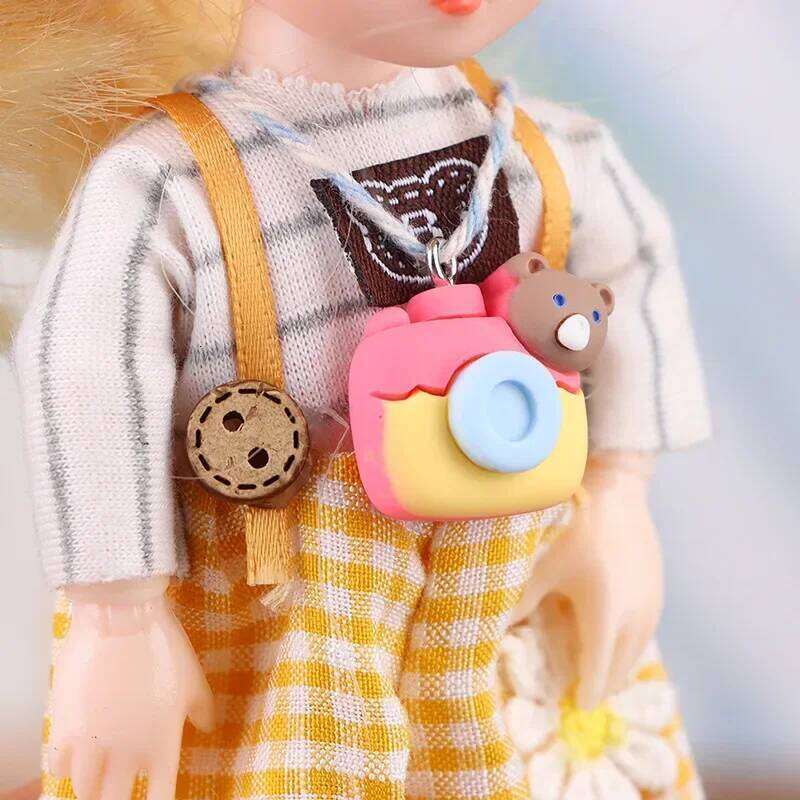 Labubu Bag Mini DIY Camera Model Doll Clothes Outfit Accessories For Korea Kpop EXO Cm Plush Idol S Clothing Kid Gift