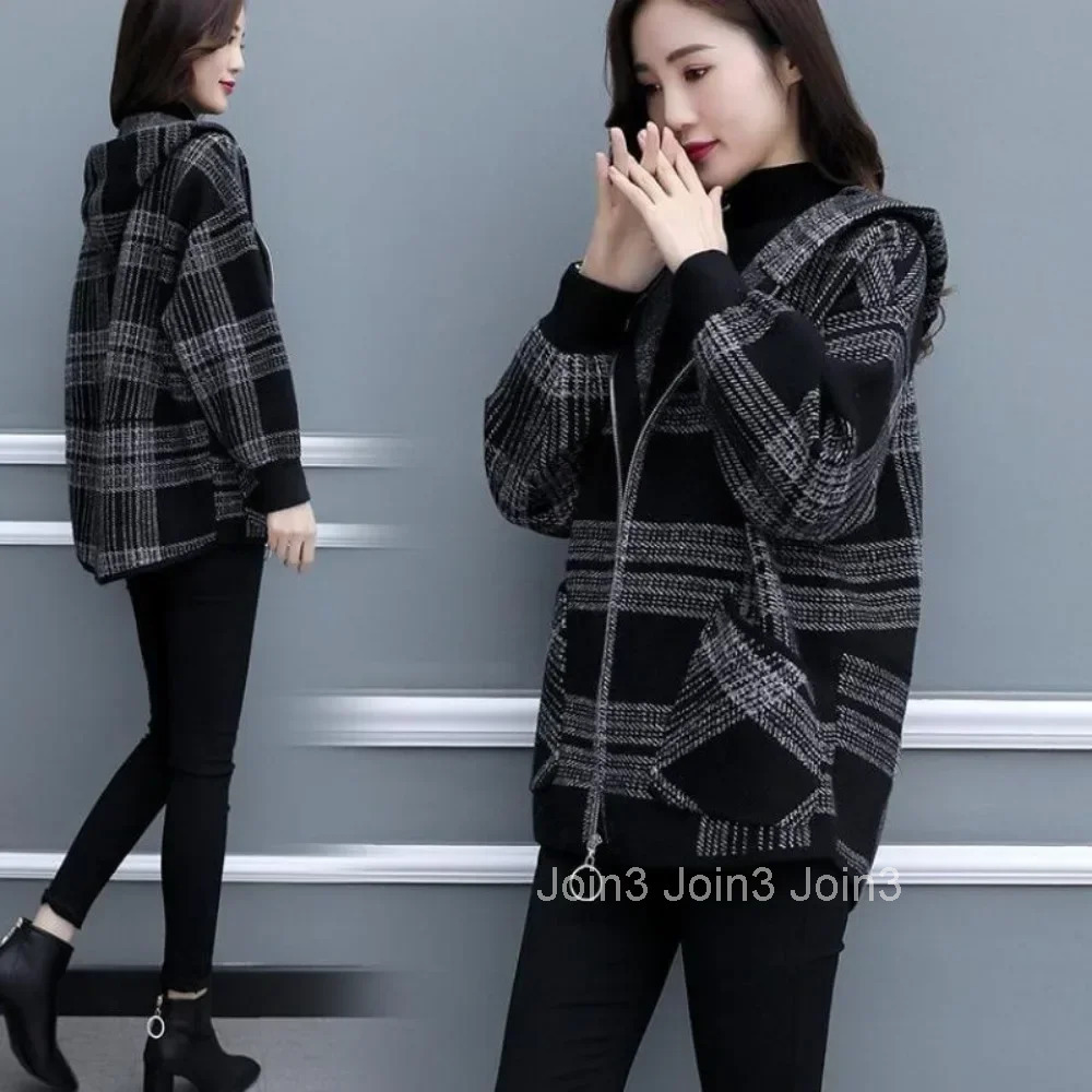 Female Coat Korean Style Womens Wool Blends Jackets Zip-up New Products Clothing Promotion 2025 Trend Long Sleeve Sale Lined