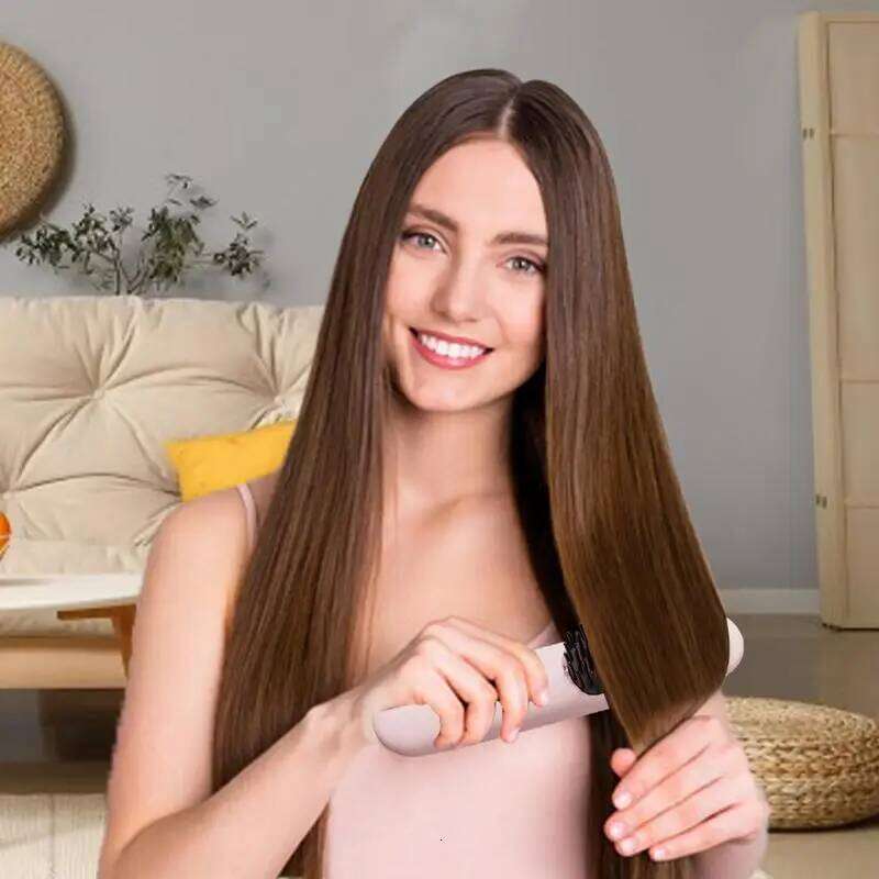 Portable Wireless Household Straightener Rapid Heating Technology Hair Shaping Tool For Dorrmitary Travel