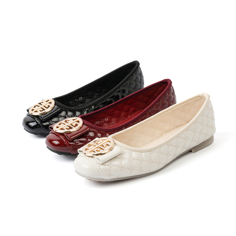 New Elegant and sophisticated dress shoes with skirts soft sole comfortable breathable non slip ballet flats caramel brown burgundy