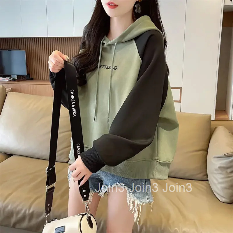 Woman Tops Long Sleeve Cotton Hooded Sweatshirt for Women Trend Coat Sweat-shirt 2025 Kpop Hoodies Dropshiping Aesthetic Cheap M