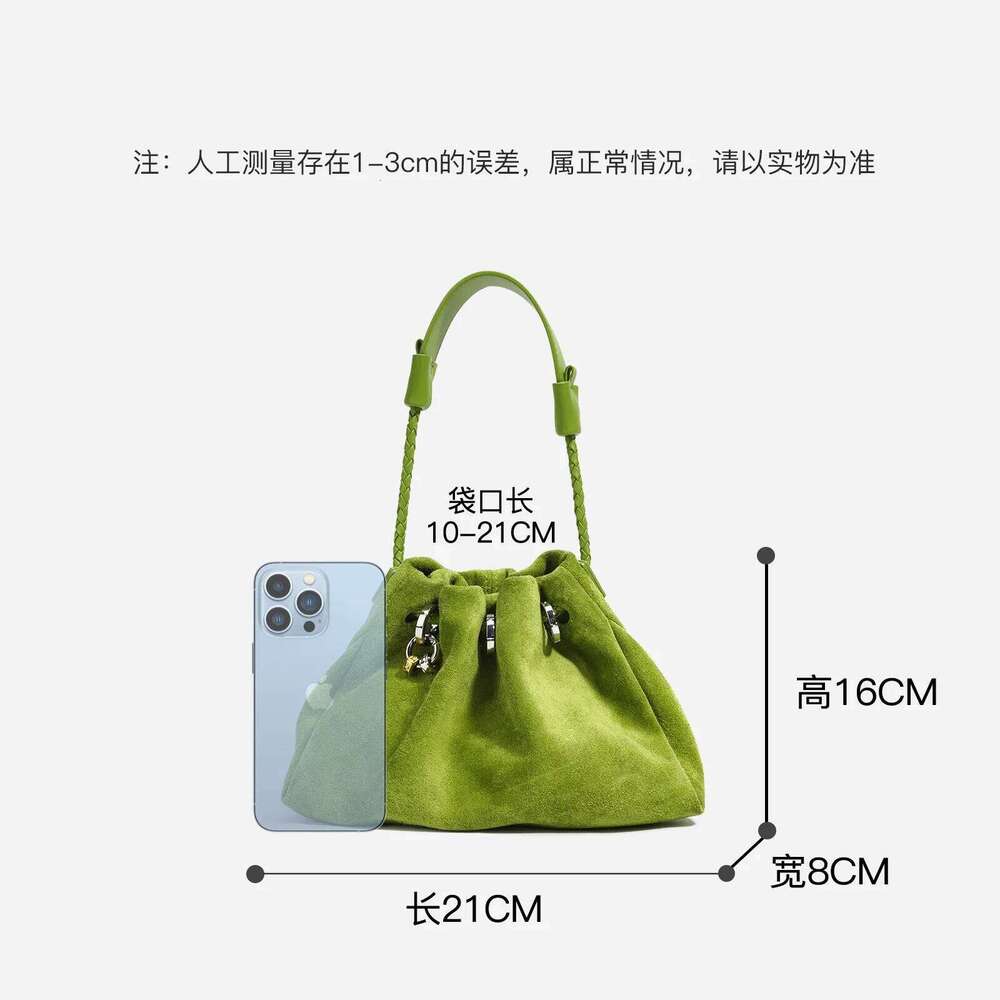 2025 Women's Handbags Crossbody Suede Fringe Genuine Leather Designer Bags High Quality Cloud Puff
