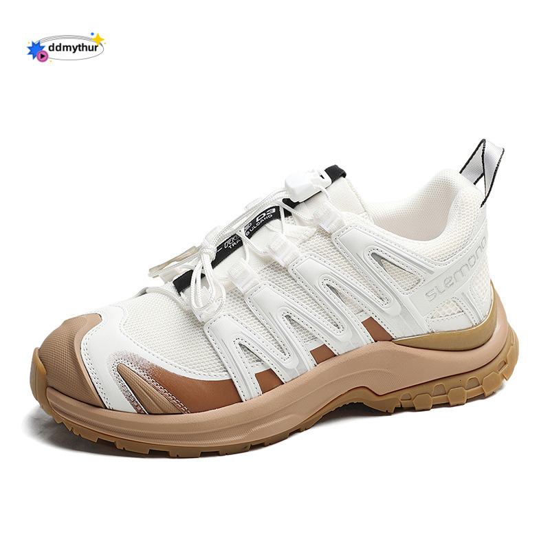 Women's 2023 Spring European Genuine Leather Lightweight Thick-Soled Platform Lace-Up Casual Dad Sneakers Sports Shoes ddmythur