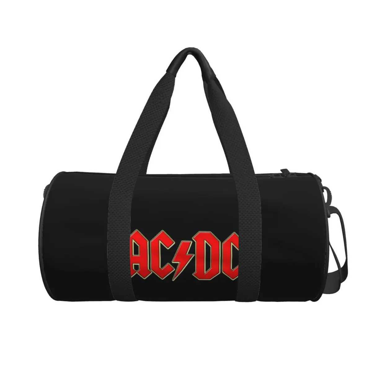 Ac Dc Rock Travel Bag Hip Hop Large Capacity Sport Bags Weekend Mens Design Gym Bag Swimming Colorful Fitness Bag W250618