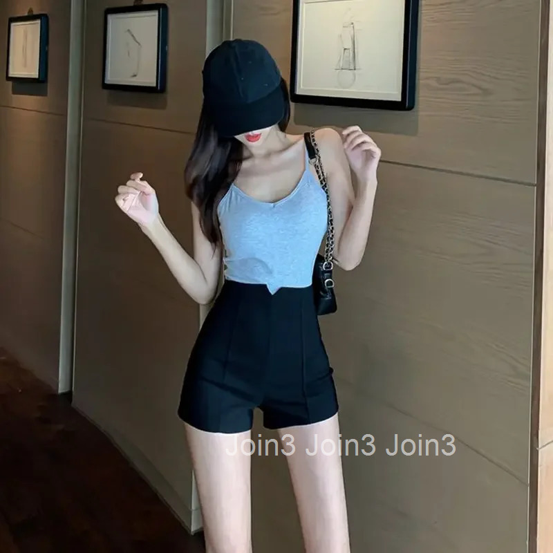 Suit with Woman Short Pants Booty Skinny Shorts for Women High Waist Tight Korean Style Harajuku Fashion Japanese 2000s Jorts XL