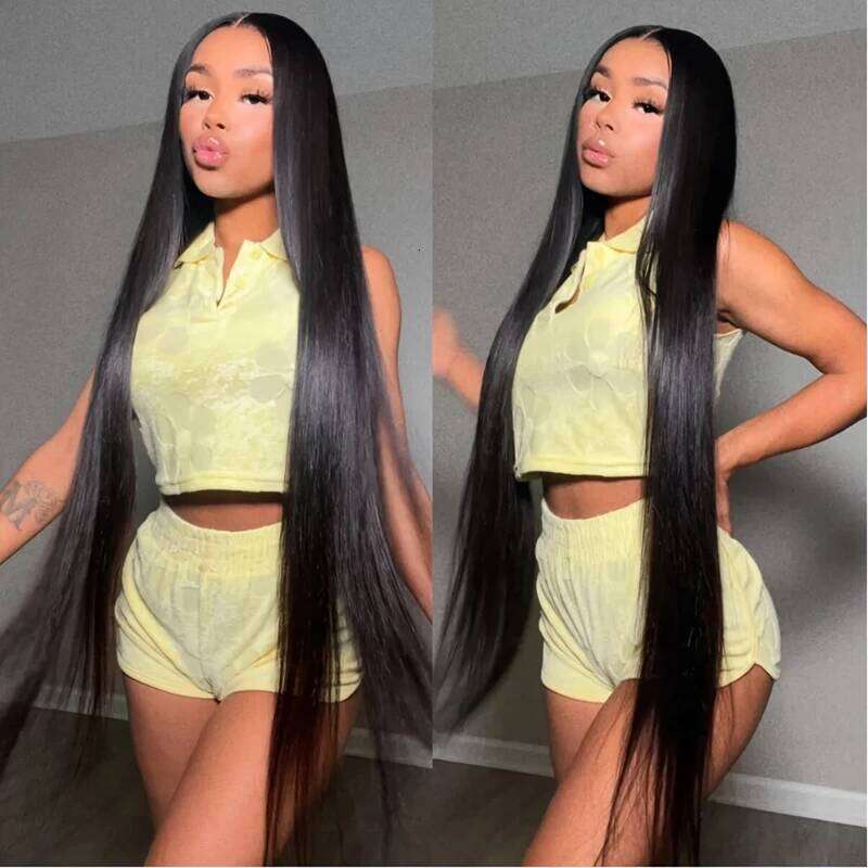 30 inch Lace Front Straight 4x4 Closure Pre Plucked For Women 5x5 Glueless Wigs Human Hair Ready to Wear