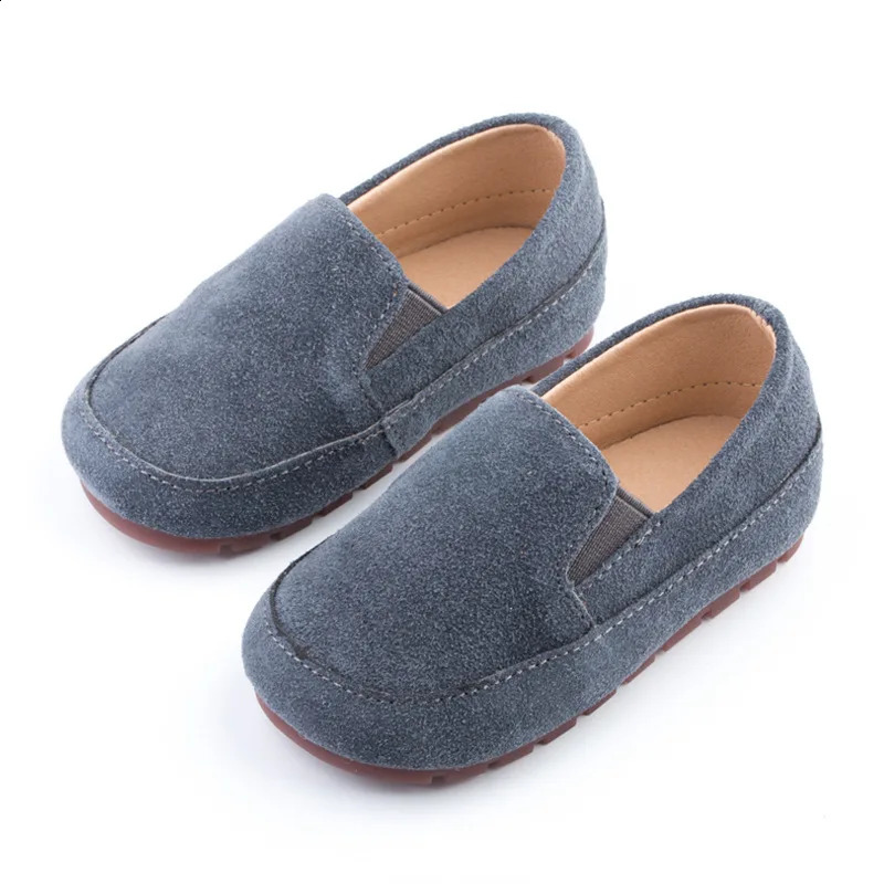 Childrens Moccasin Shoes Boys Korean Style Simple Solid Color Soft Versatile Girls Round-toe Kids Fashion Tassel Slip-on Casual 250617