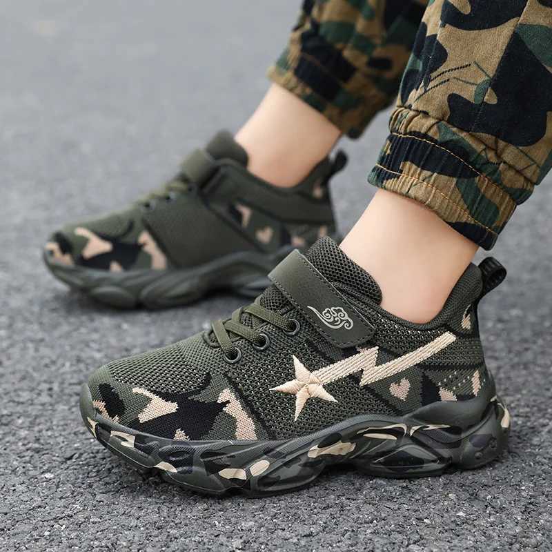 Autumn Spring Brand Children Sports Shoes Girls Non-Slip Outdoor Fashion Sneakers Kids Casual Camouflage Hiking Shoes Z250618