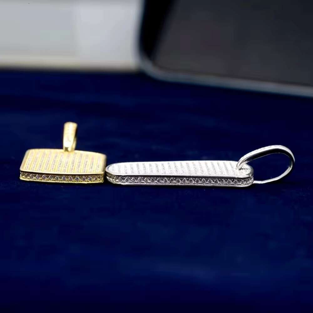 DE Classic Label VVS1 Moissanite Pendant Trendy Moissanite Pendant Hip Hop 925 Silver Pendants