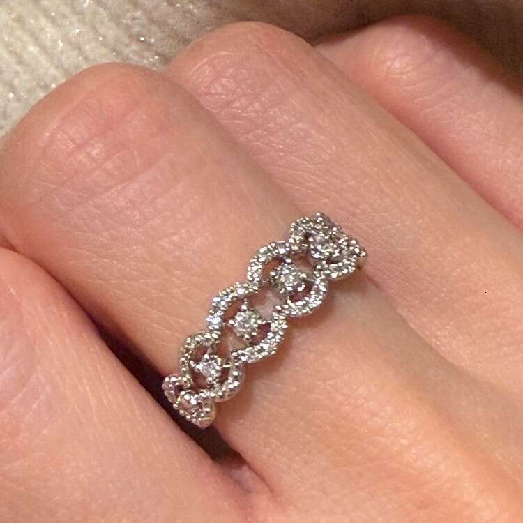 Similar Simple Lace Rhinestone for Women, Light Luxury Elegant Temperament Exquisite Open Ring